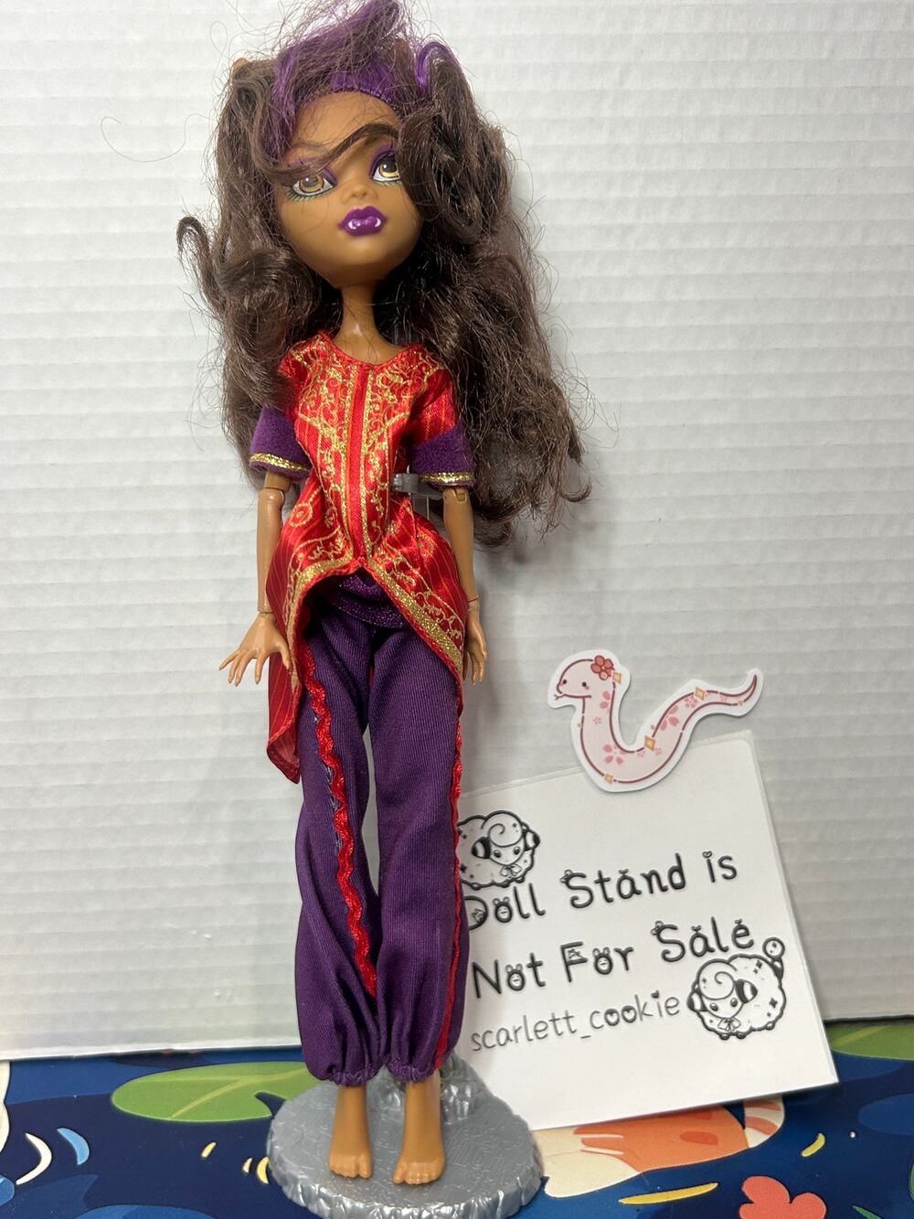 Monster High Clawdeen Wolf Doll 2009 Purple Streak Hair #20